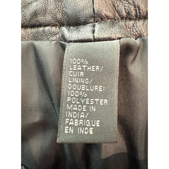 Brand new Vintage 2000's Men’s DKNY Genuine Leather Pants, size 31 - Picture 4 of 16